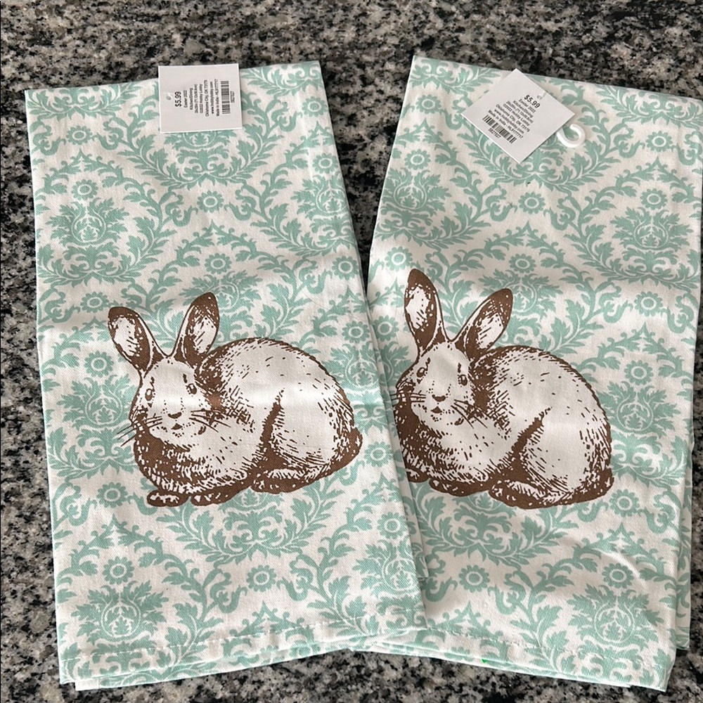 Decorative Bunny Tea Towels